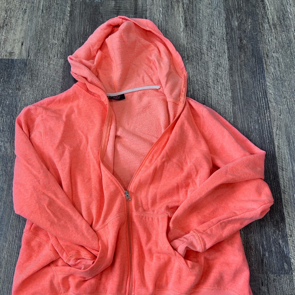 Zone Pro Coral Zip Front Hooded Jacket